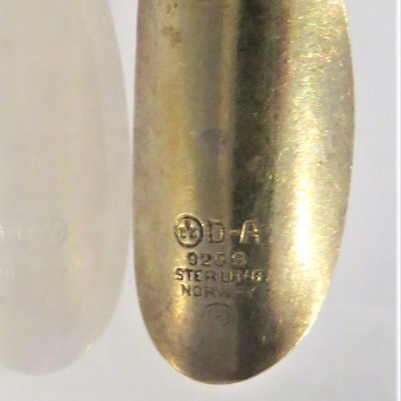 NORWAY David Anderson Sterling Enamel Earrings - Picture 4 of 4